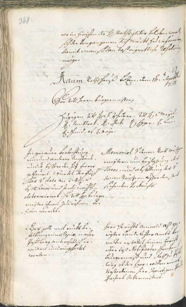 Archivio Storico della Città di Bolzano - BOhisto protocollo consiliare 1756/59 