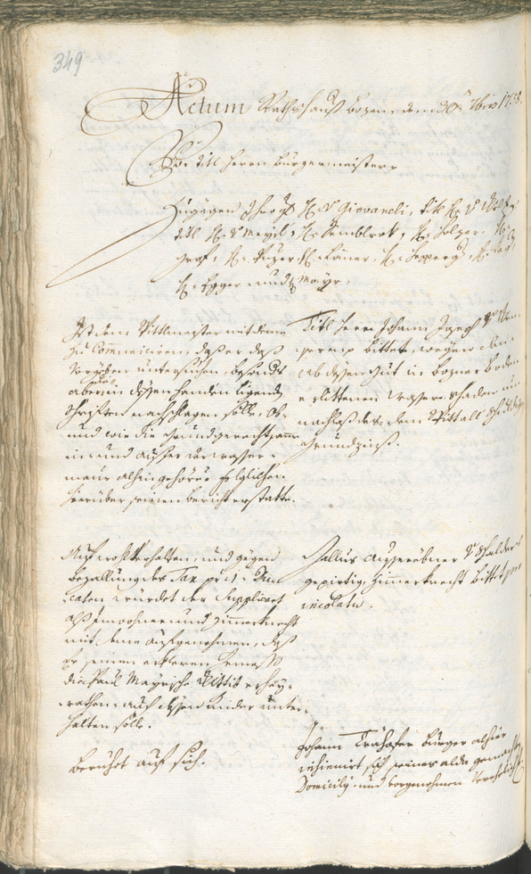 Civic Archives of Bozen-Bolzano - BOhisto Ratsprotokoll 1756/59 