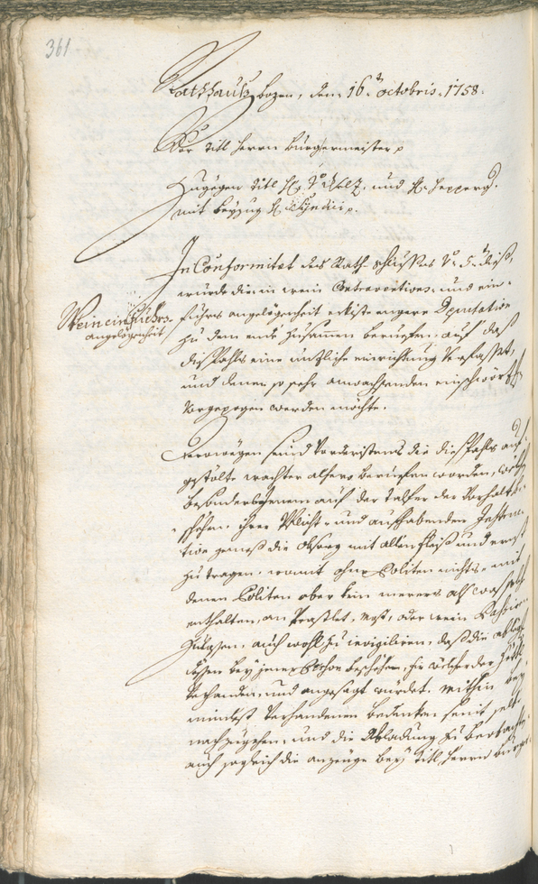 Archivio Storico della Città di Bolzano - BOhisto protocollo consiliare 1756/59 