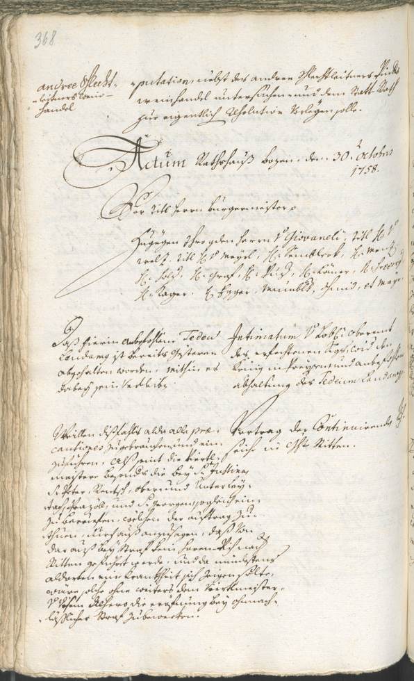 Archivio Storico della Città di Bolzano - BOhisto protocollo consiliare 1756/59 