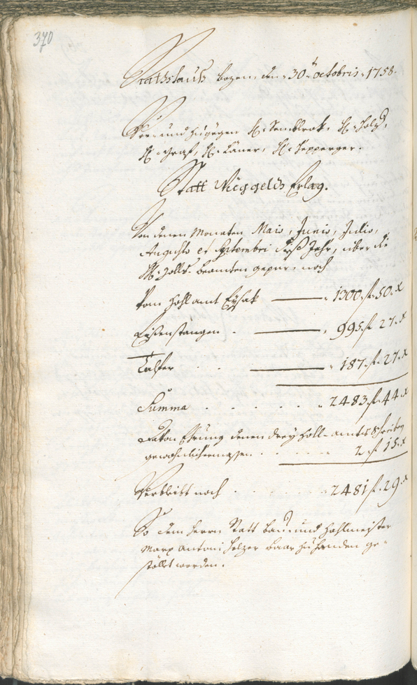 Civic Archives of Bozen-Bolzano - BOhisto Ratsprotokoll 1756/59 