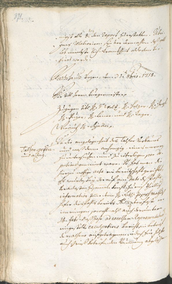 Archivio Storico della Città di Bolzano - BOhisto protocollo consiliare 1756/59 