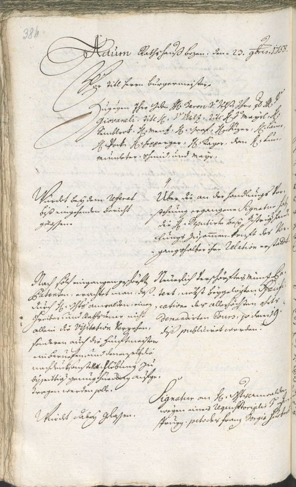 Archivio Storico della Città di Bolzano - BOhisto protocollo consiliare 1756/59 