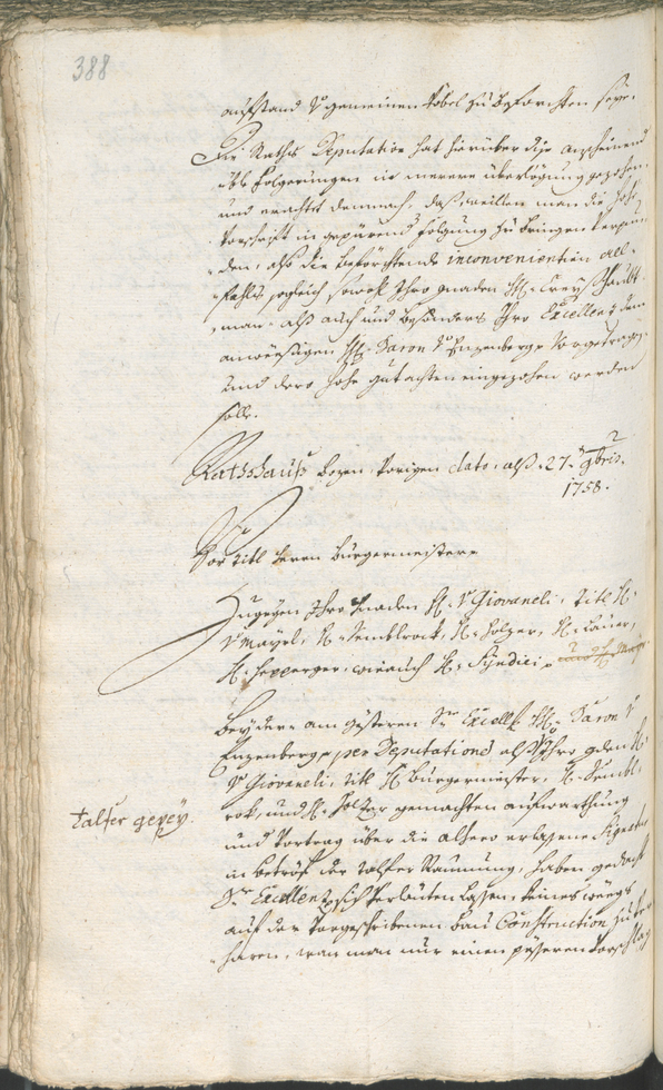 Civic Archives of Bozen-Bolzano - BOhisto Ratsprotokoll 1756/59 