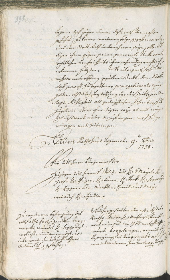 Archivio Storico della Città di Bolzano - BOhisto protocollo consiliare 1756/59 