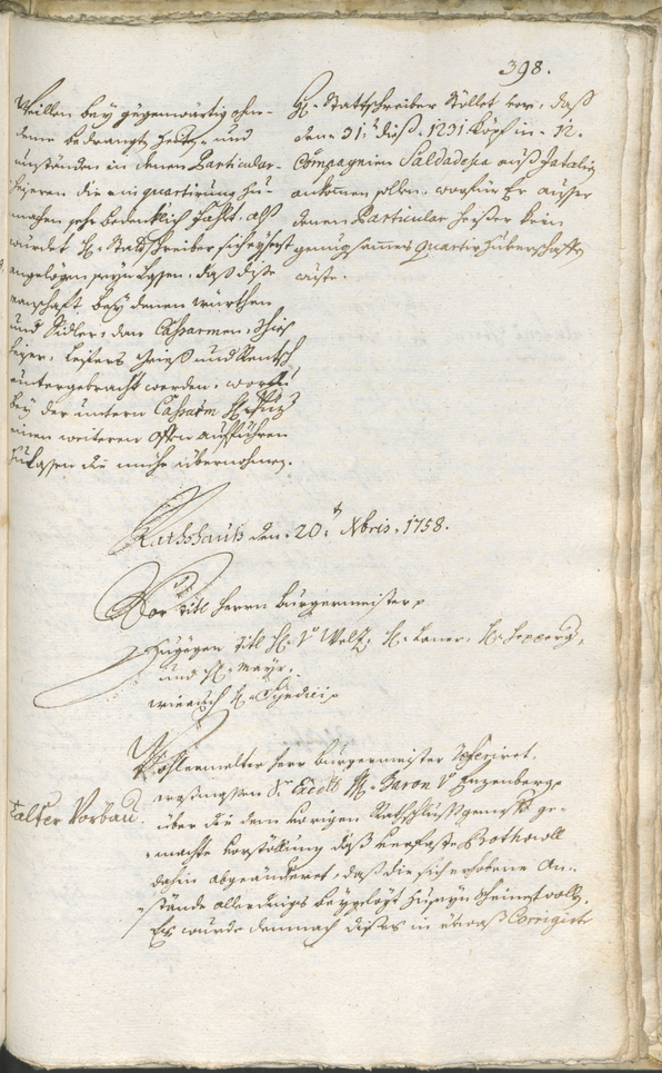 Archivio Storico della Città di Bolzano - BOhisto protocollo consiliare 1756/59 