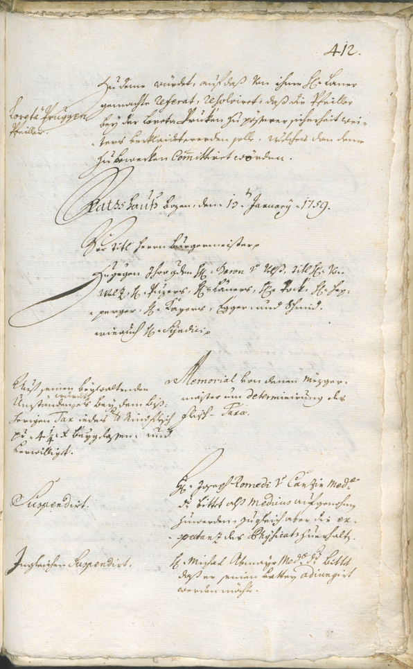 Civic Archives of Bozen-Bolzano - BOhisto Ratsprotokoll 1756/59 