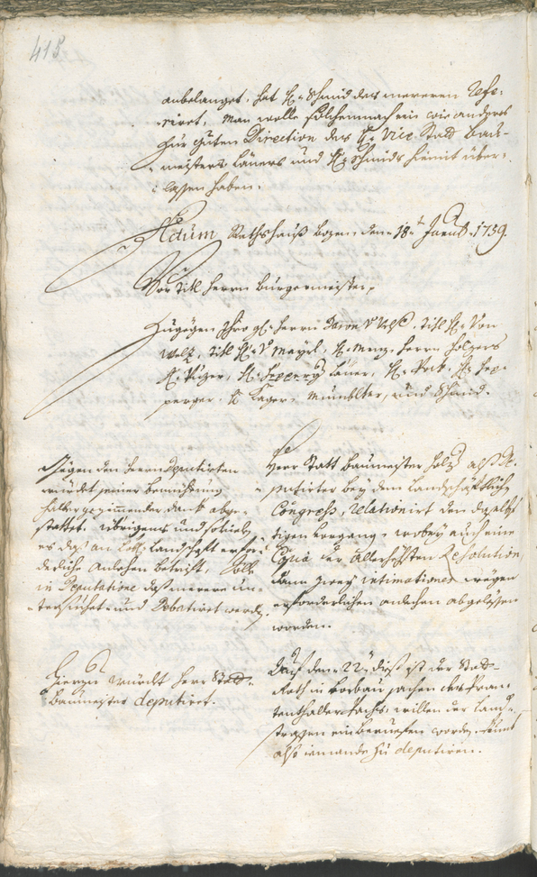 Civic Archives of Bozen-Bolzano - BOhisto Ratsprotokoll 1756/59 