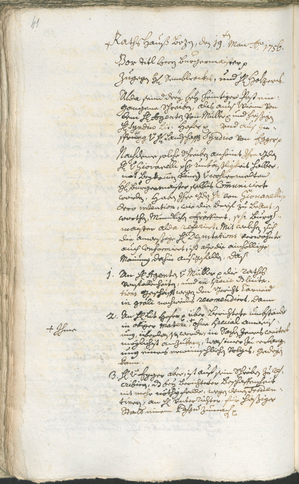 Stadtarchiv Bozen - BOhisto Ratsprotokoll 1756/59 