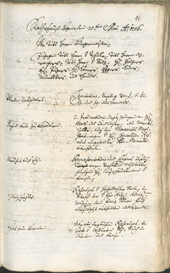 Civic Archives of Bozen-Bolzano - BOhisto Ratsprotokoll 1756/59 