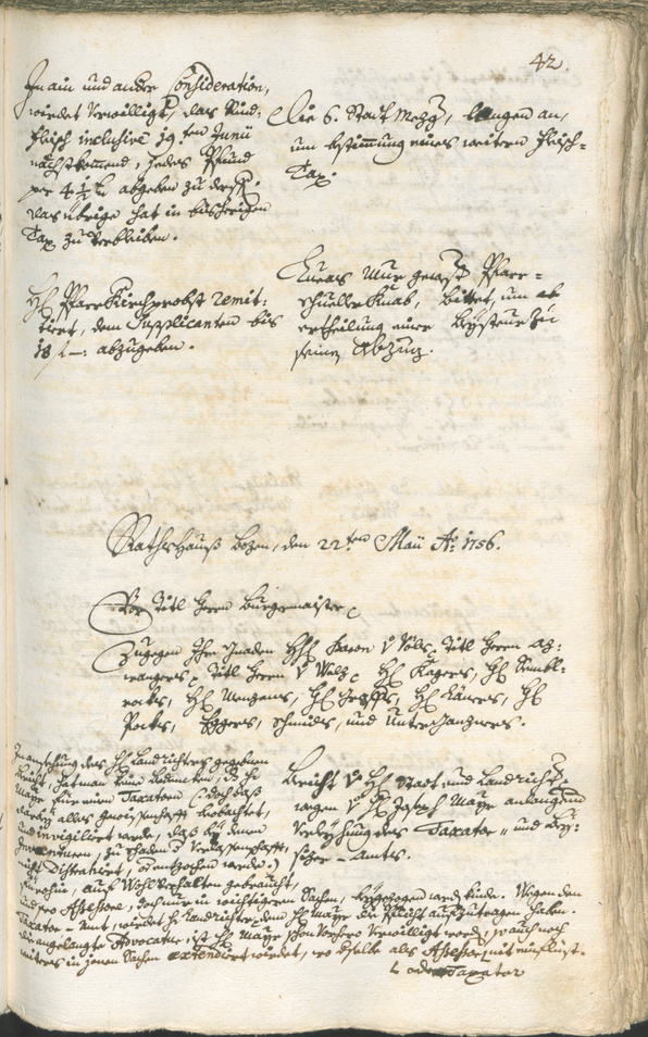 Archivio Storico della Città di Bolzano - BOhisto protocollo consiliare 1756/59 