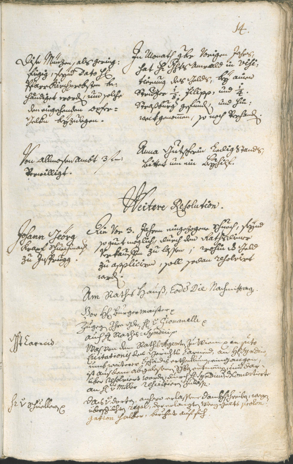Stadtarchiv Bozen - BOhisto Ratsprotokoll 1756/59 