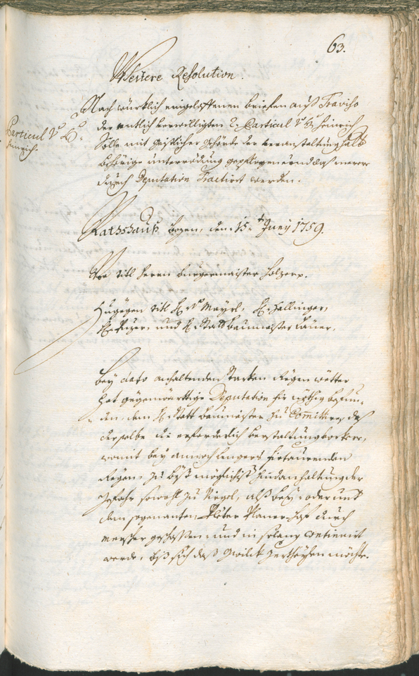 Civic Archives of Bozen-Bolzano - BOhisto Ratsprotokoll 1759/62 