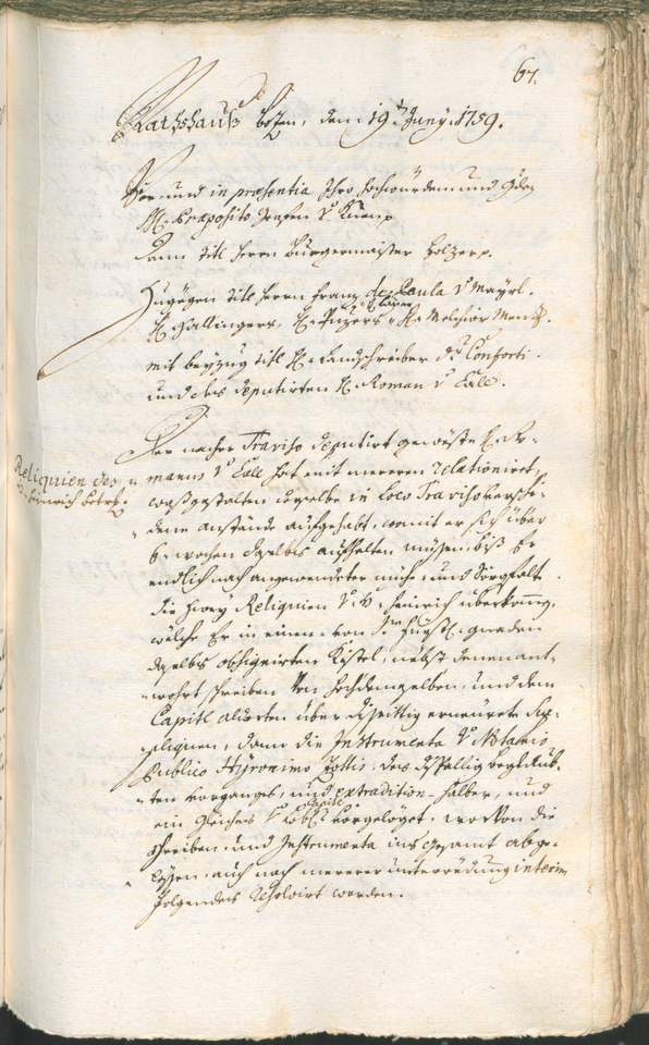 Archivio Storico della Città di Bolzano - BOhisto protocollo consiliare 1759/62 