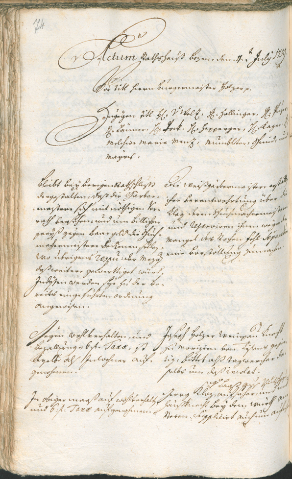 Civic Archives of Bozen-Bolzano - BOhisto Ratsprotokoll 1759/62 