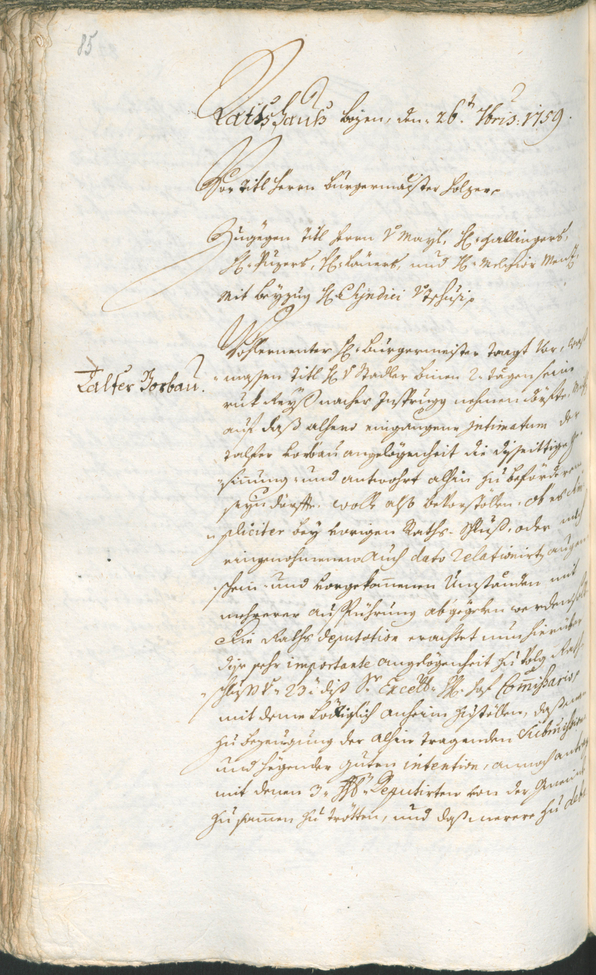 Archivio Storico della Città di Bolzano - BOhisto protocollo consiliare 1759/62 