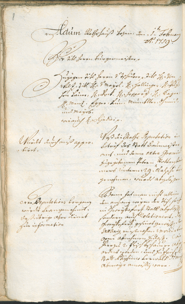 Civic Archives of Bozen-Bolzano - BOhisto Ratsprotokoll 1759/62 