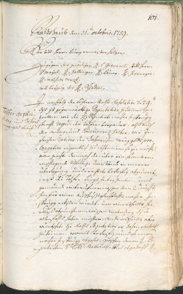 Civic Archives of Bozen-Bolzano - BOhisto Ratsprotokoll 1759/62 