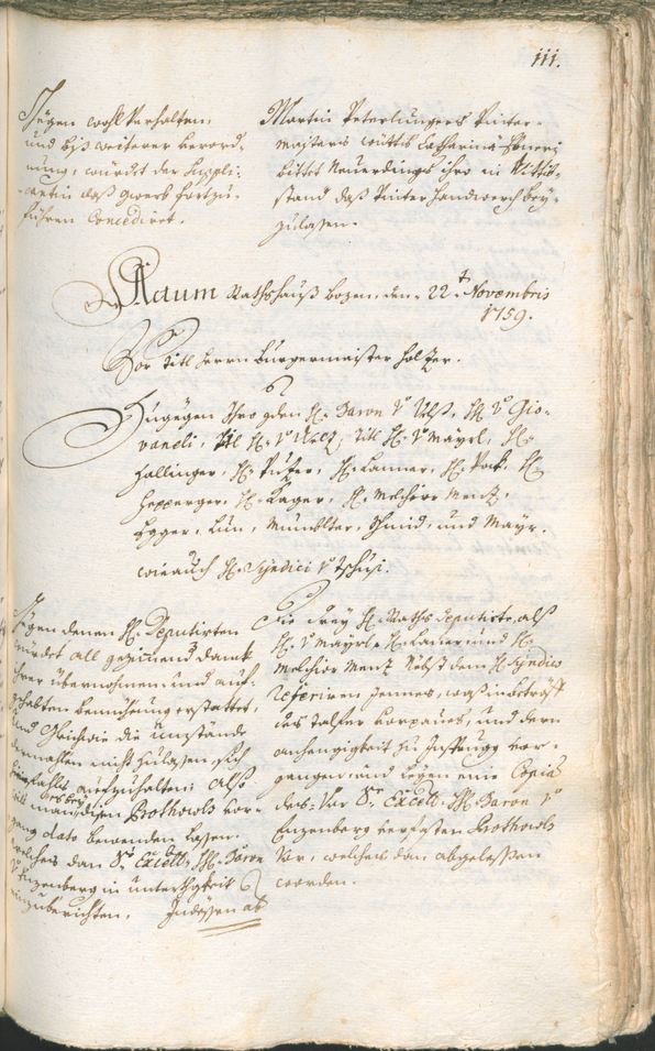 Civic Archives of Bozen-Bolzano - BOhisto Ratsprotokoll 1759/62 