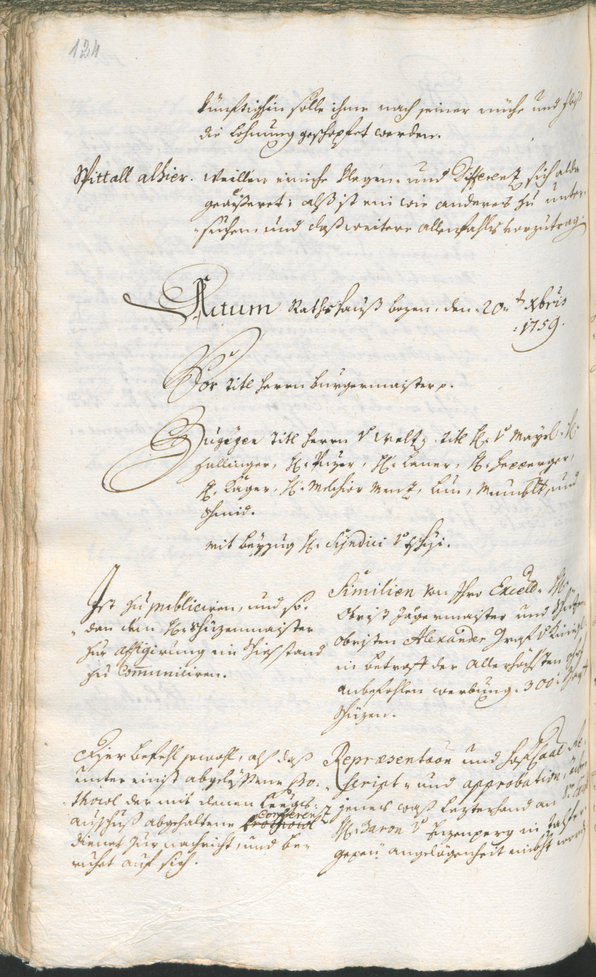 Archivio Storico della Città di Bolzano - BOhisto protocollo consiliare 1759/62 