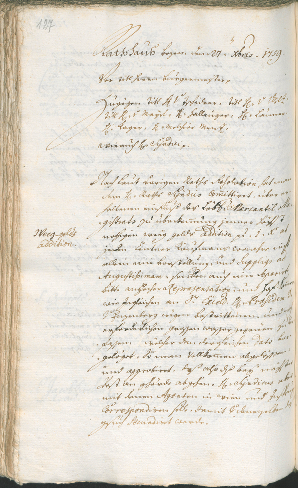 Civic Archives of Bozen-Bolzano - BOhisto Ratsprotokoll 1759/62 