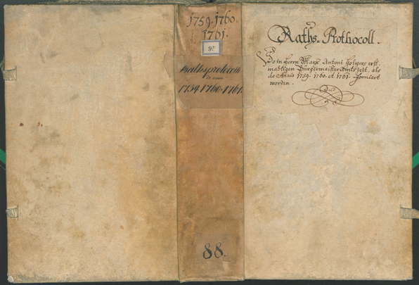 Stadtarchiv Bozen - BOhisto Ratsprotokoll 1759/62 