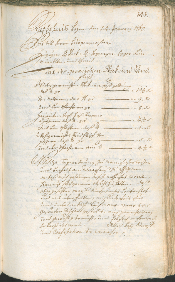 Civic Archives of Bozen-Bolzano - BOhisto Ratsprotokoll 1759/62 