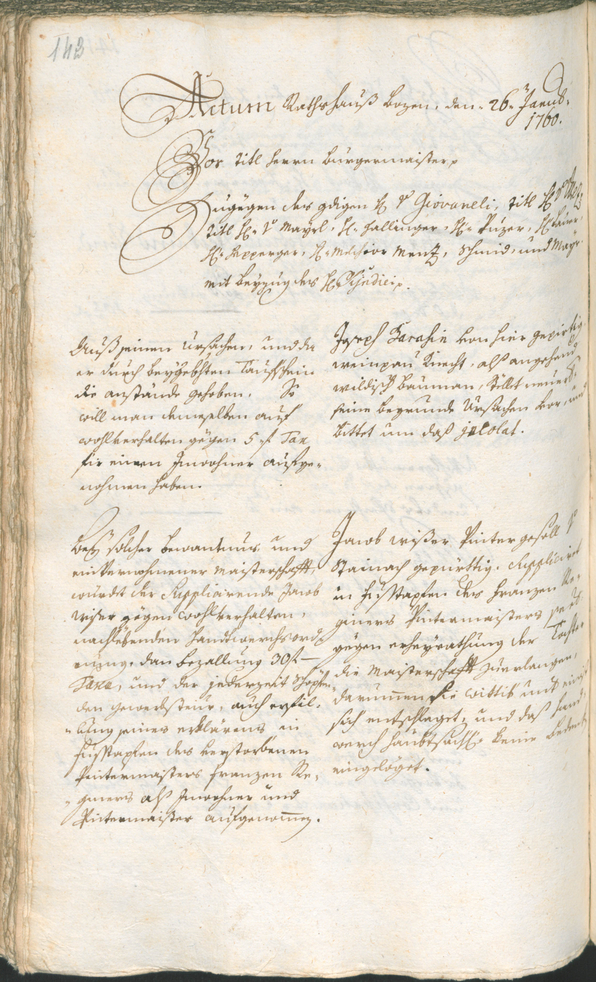 Civic Archives of Bozen-Bolzano - BOhisto Ratsprotokoll 1759/62 