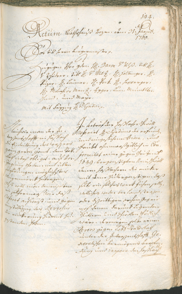 Archivio Storico della Città di Bolzano - BOhisto protocollo consiliare 1759/62 