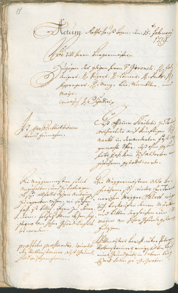 Civic Archives of Bozen-Bolzano - BOhisto Ratsprotokoll 1759/62 