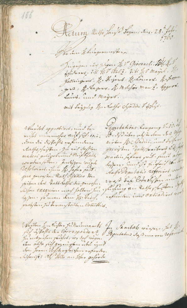 Civic Archives of Bozen-Bolzano - BOhisto Ratsprotokoll 1759/62 