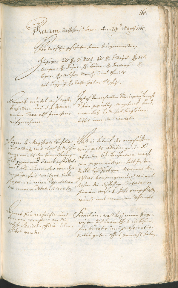 Civic Archives of Bozen-Bolzano - BOhisto Ratsprotokoll 1759/62 