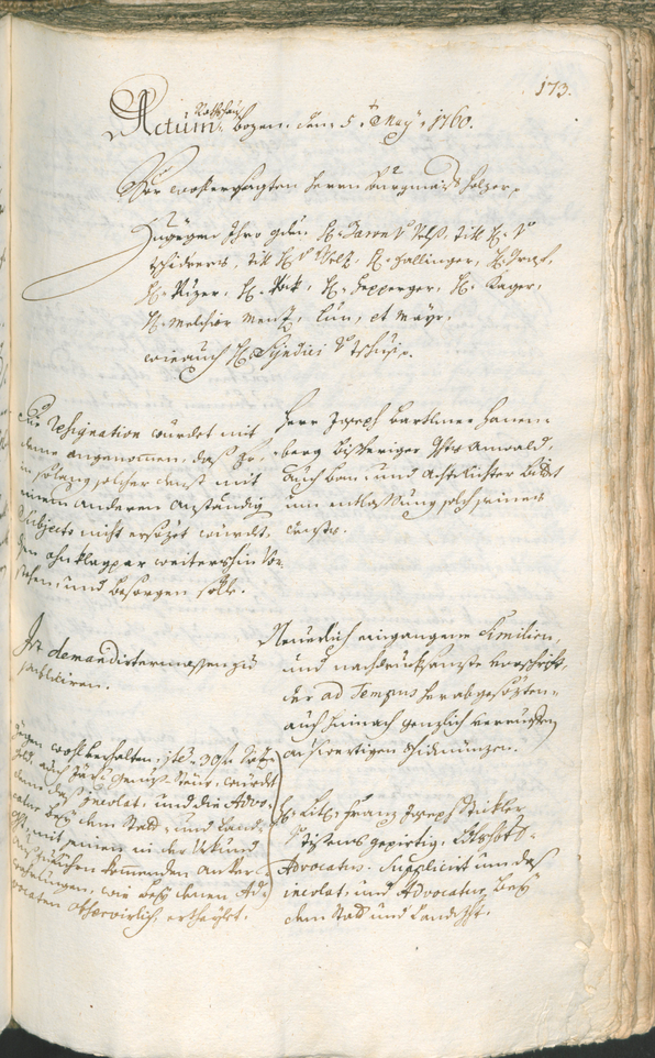 Civic Archives of Bozen-Bolzano - BOhisto Ratsprotokoll 1759/62 