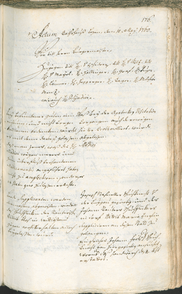 Civic Archives of Bozen-Bolzano - BOhisto Ratsprotokoll 1759/62 