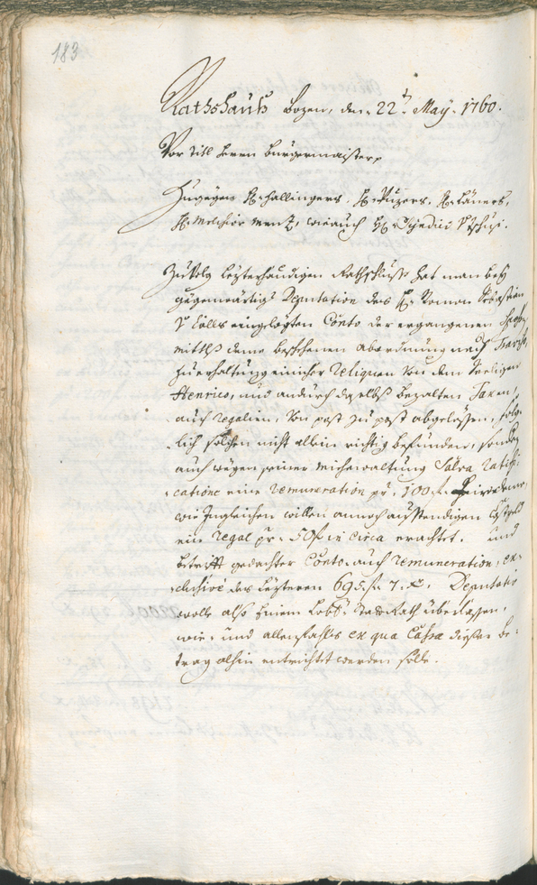 Civic Archives of Bozen-Bolzano - BOhisto Ratsprotokoll 1759/62 