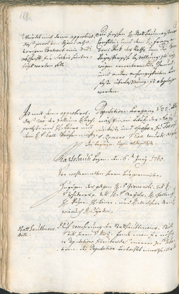 Civic Archives of Bozen-Bolzano - BOhisto Ratsprotokoll 1759/62 