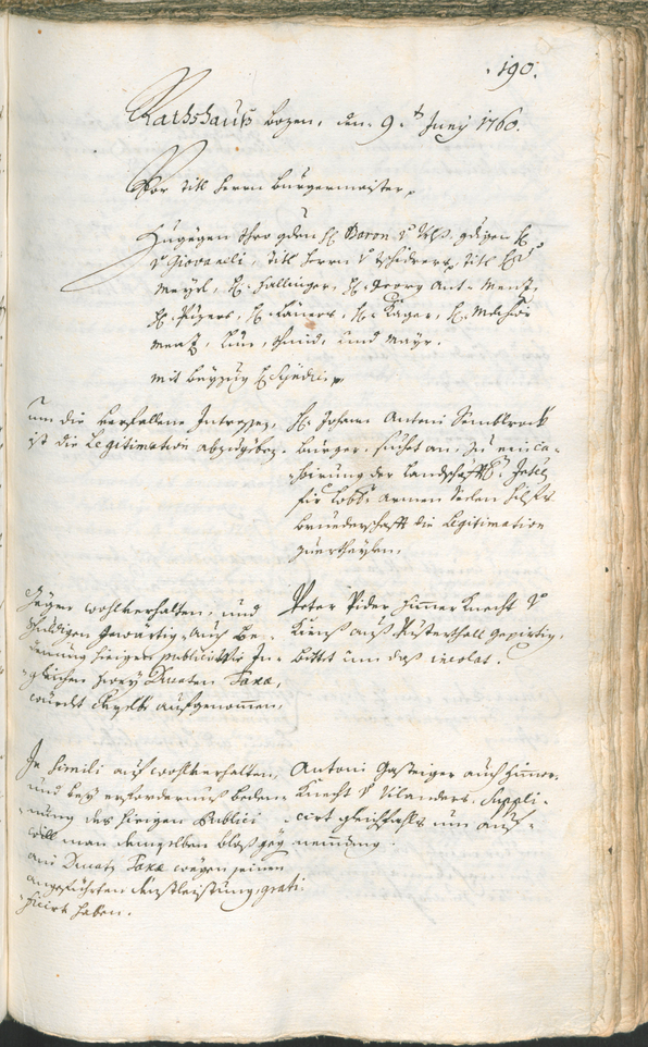 Civic Archives of Bozen-Bolzano - BOhisto Ratsprotokoll 1759/62 