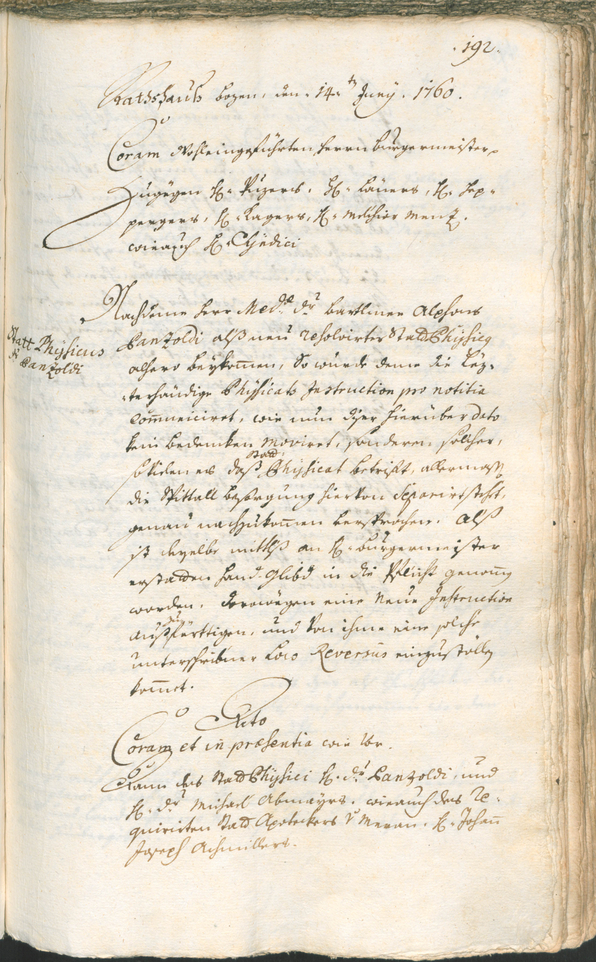 Civic Archives of Bozen-Bolzano - BOhisto Ratsprotokoll 1759/62 