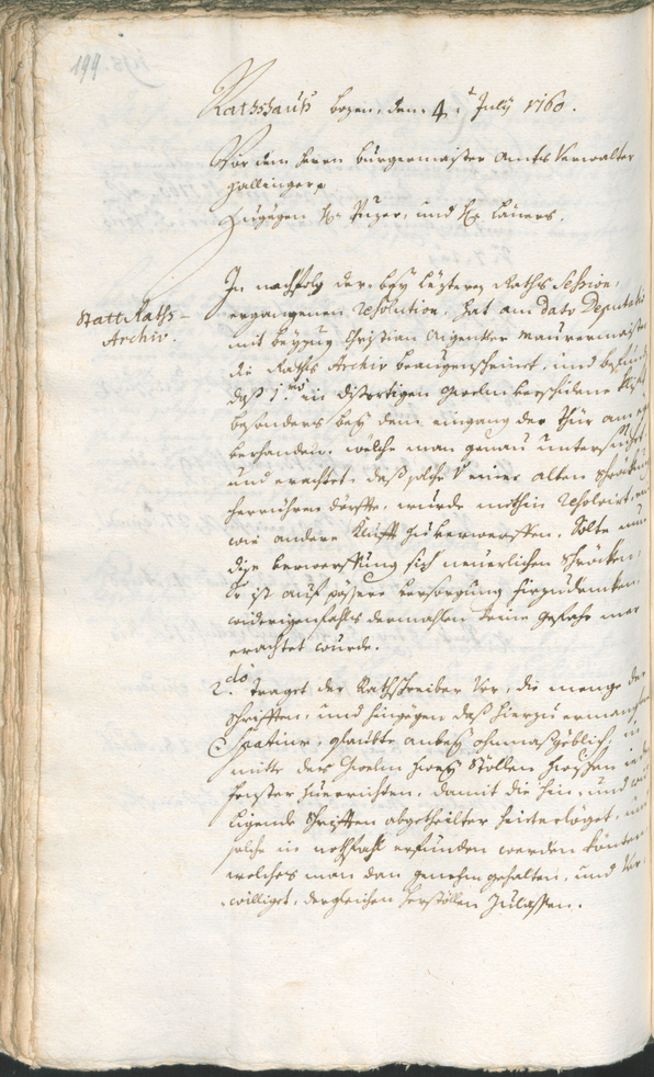 Civic Archives of Bozen-Bolzano - BOhisto Ratsprotokoll 1759/62 