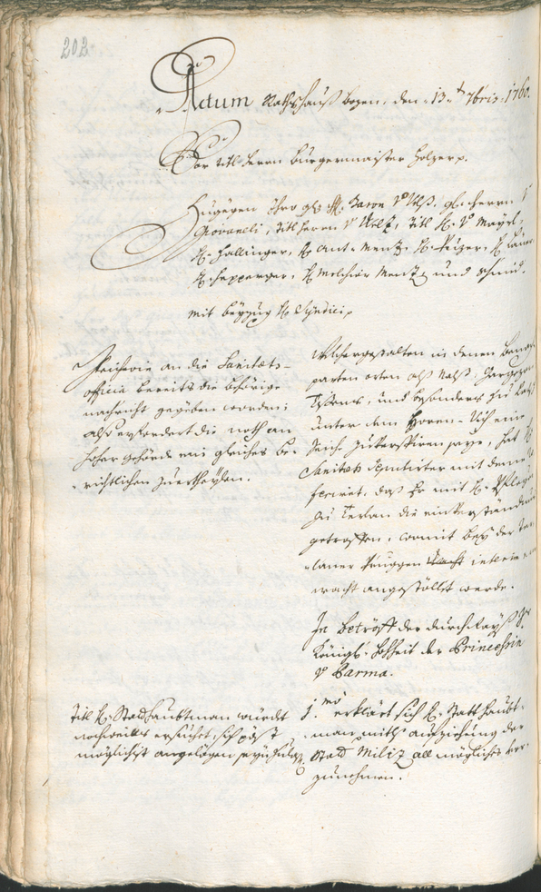 Civic Archives of Bozen-Bolzano - BOhisto Ratsprotokoll 1759/62 