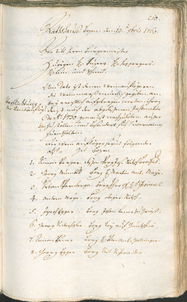 Archivio Storico della Città di Bolzano - BOhisto protocollo consiliare 1759/62 