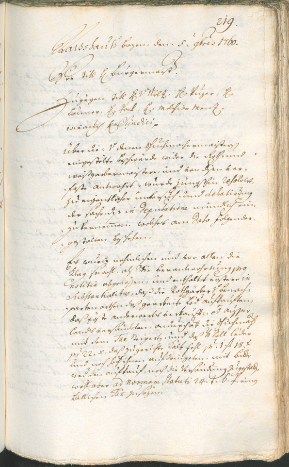 Civic Archives of Bozen-Bolzano - BOhisto Ratsprotokoll 1759/62 