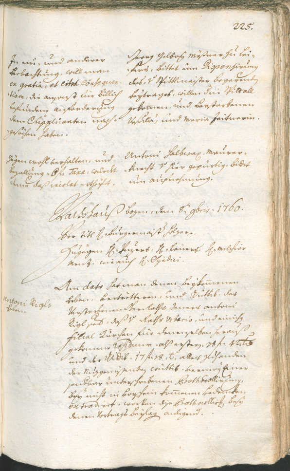 Civic Archives of Bozen-Bolzano - BOhisto Ratsprotokoll 1759/62 