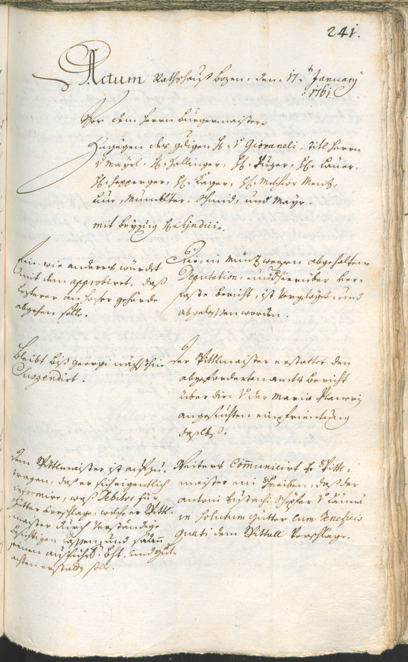 Civic Archives of Bozen-Bolzano - BOhisto Ratsprotokoll 1759/62 