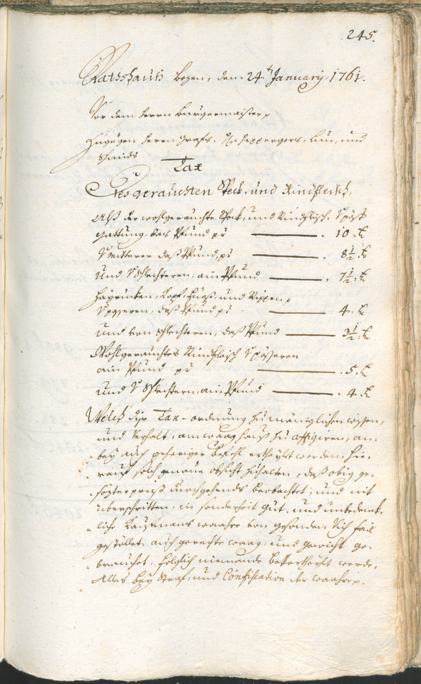 Civic Archives of Bozen-Bolzano - BOhisto Ratsprotokoll 1759/62 