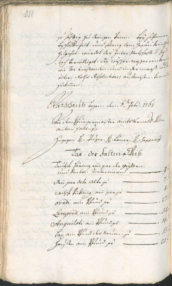 Stadtarchiv Bozen - BOhisto Ratsprotokoll 1759/62 