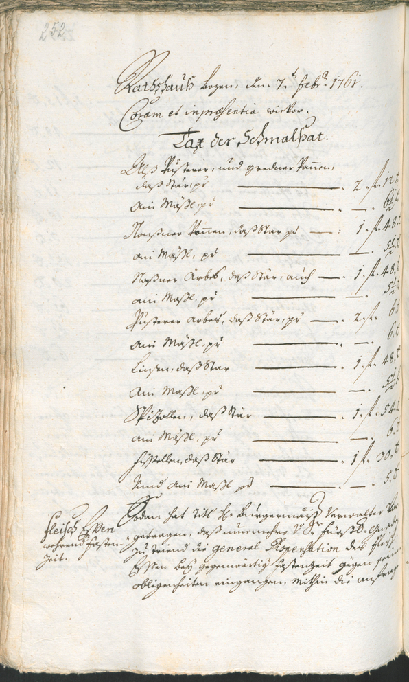 Civic Archives of Bozen-Bolzano - BOhisto Ratsprotokoll 1759/62 