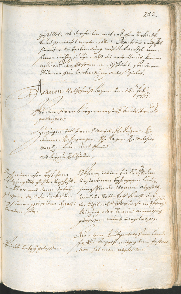 Archivio Storico della Città di Bolzano - BOhisto protocollo consiliare 1759/62 