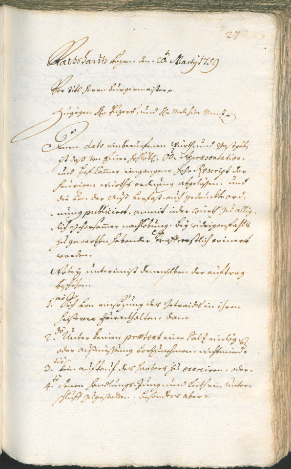 Archivio Storico della Città di Bolzano - BOhisto protocollo consiliare 1759/62 