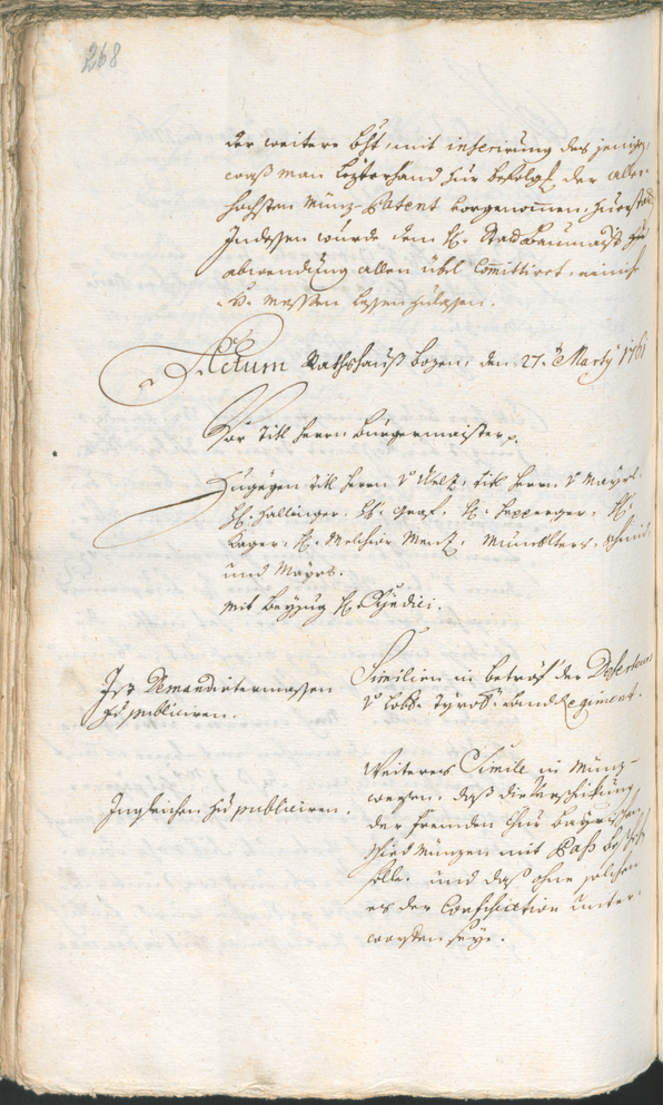 Civic Archives of Bozen-Bolzano - BOhisto Ratsprotokoll 1759/62 